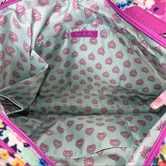 VERA BRADLEY RETIRED Wildflower Paisley Iconic Small Vera Tote - Picture 8 of 8